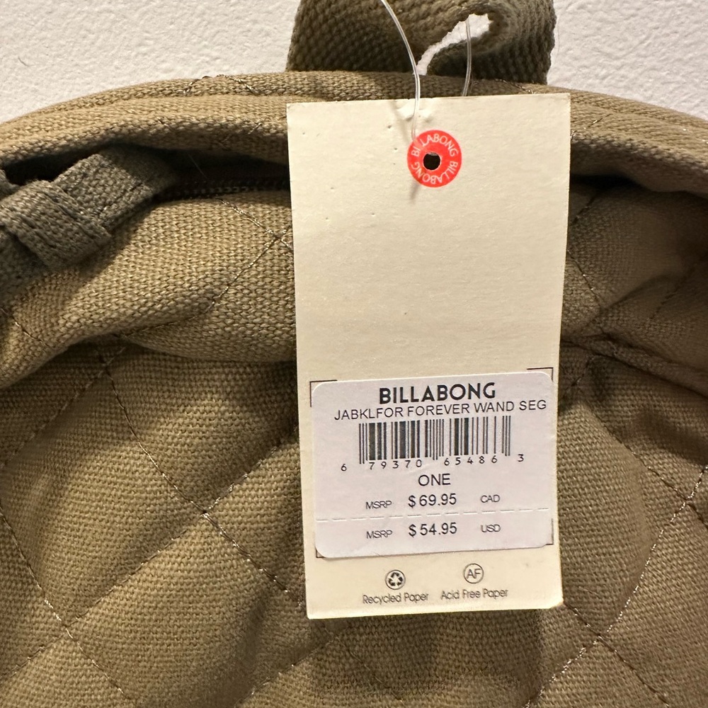 Billabong Quilted Tan Backpack for Men - Picture 3 of 4